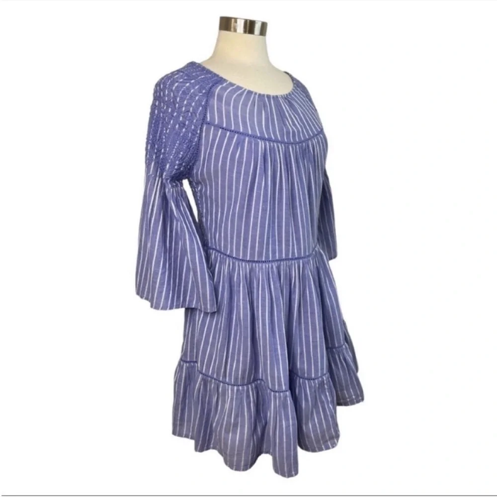 FREE PEOPLE Lola Boho Embroidered Mini Dress size XS